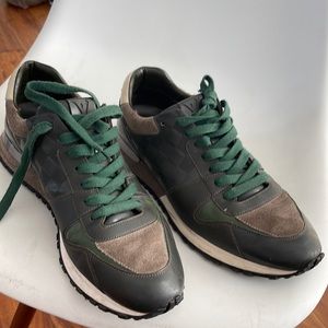 Louie Vuitton green sneakers